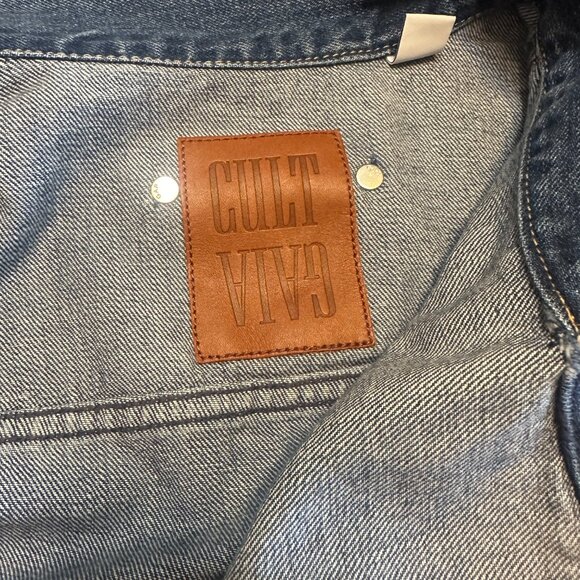 NWT GAP x Cult Gaia Asymmetrical Denim Jacket - Picture 6 of 6